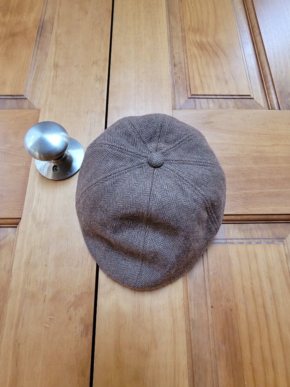 Janie and Jack Wool newsboy Hat Peeky Blinders Pageboy Fall Herringbone Tweed